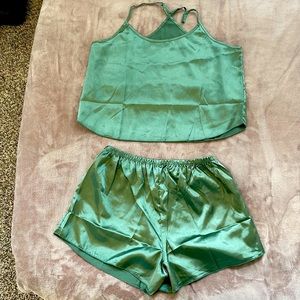 SHEIN silky pajama set